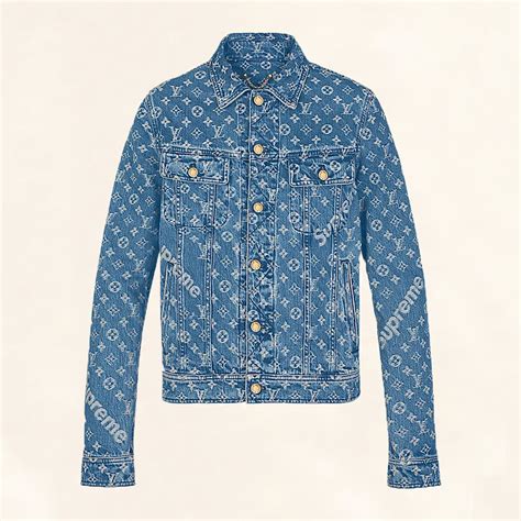 supreme Louis Vuitton jeans jacket